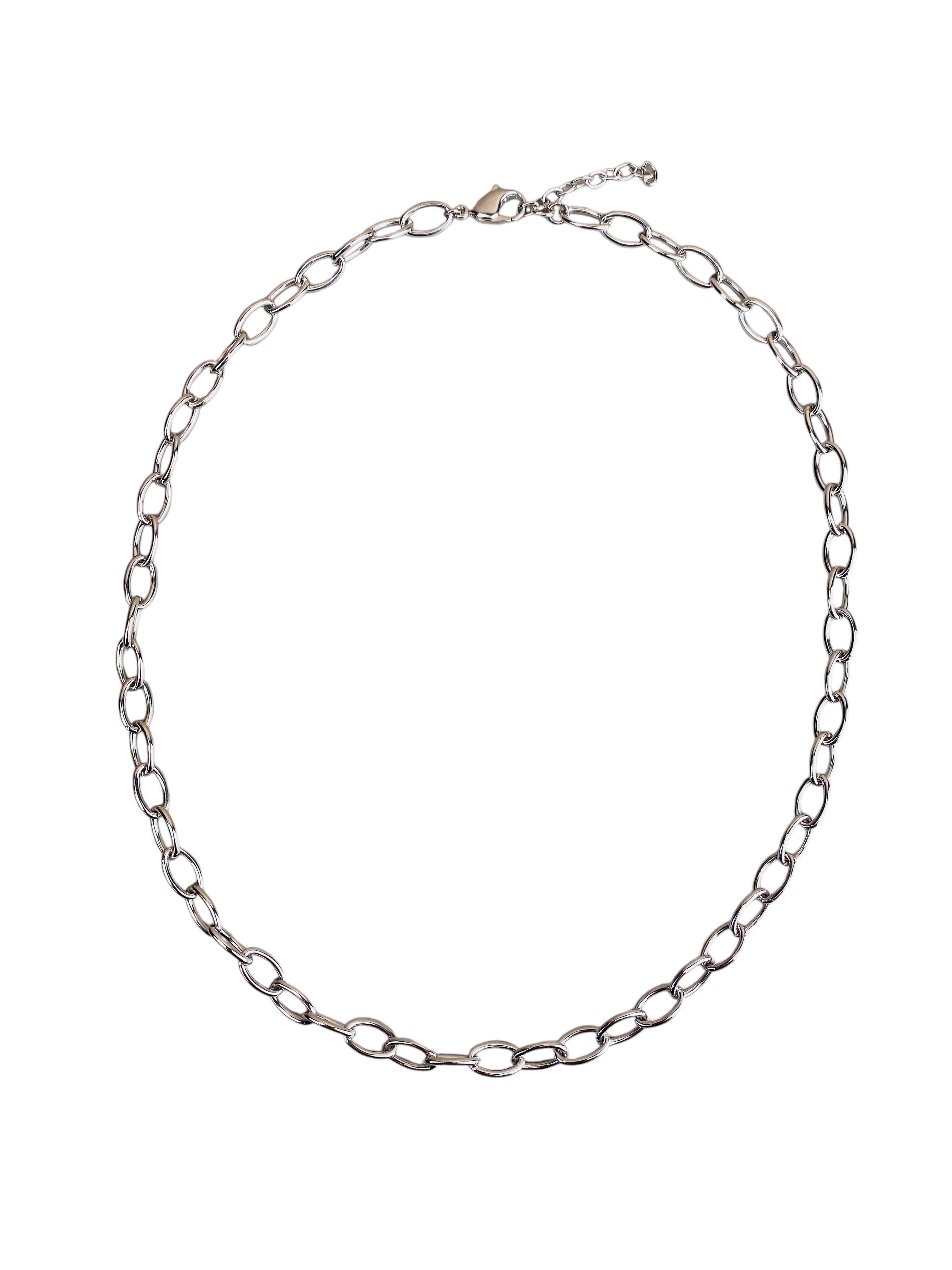 Collier argent palladié collection "Chaînes"