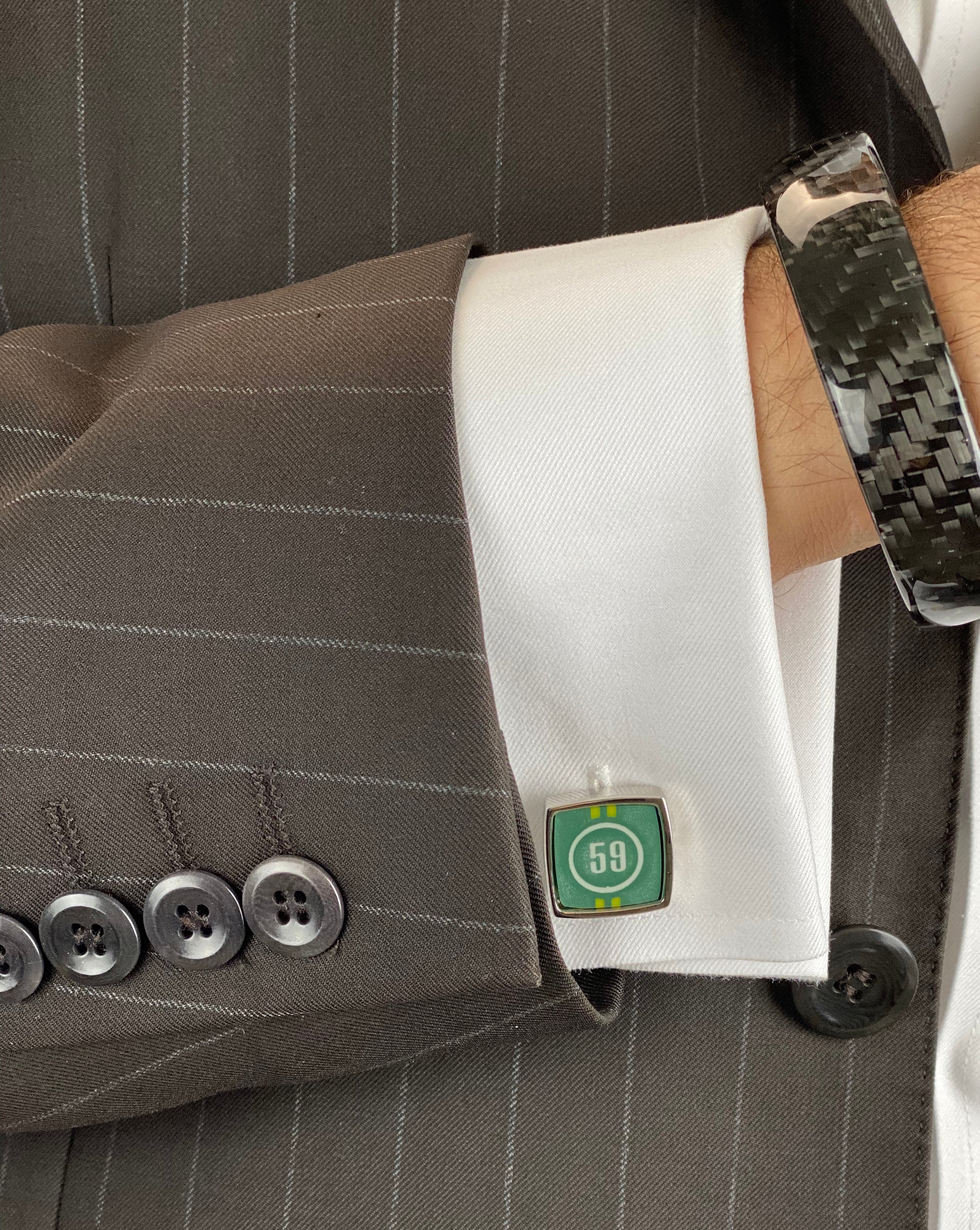 Cufflinks 59 green DBR1