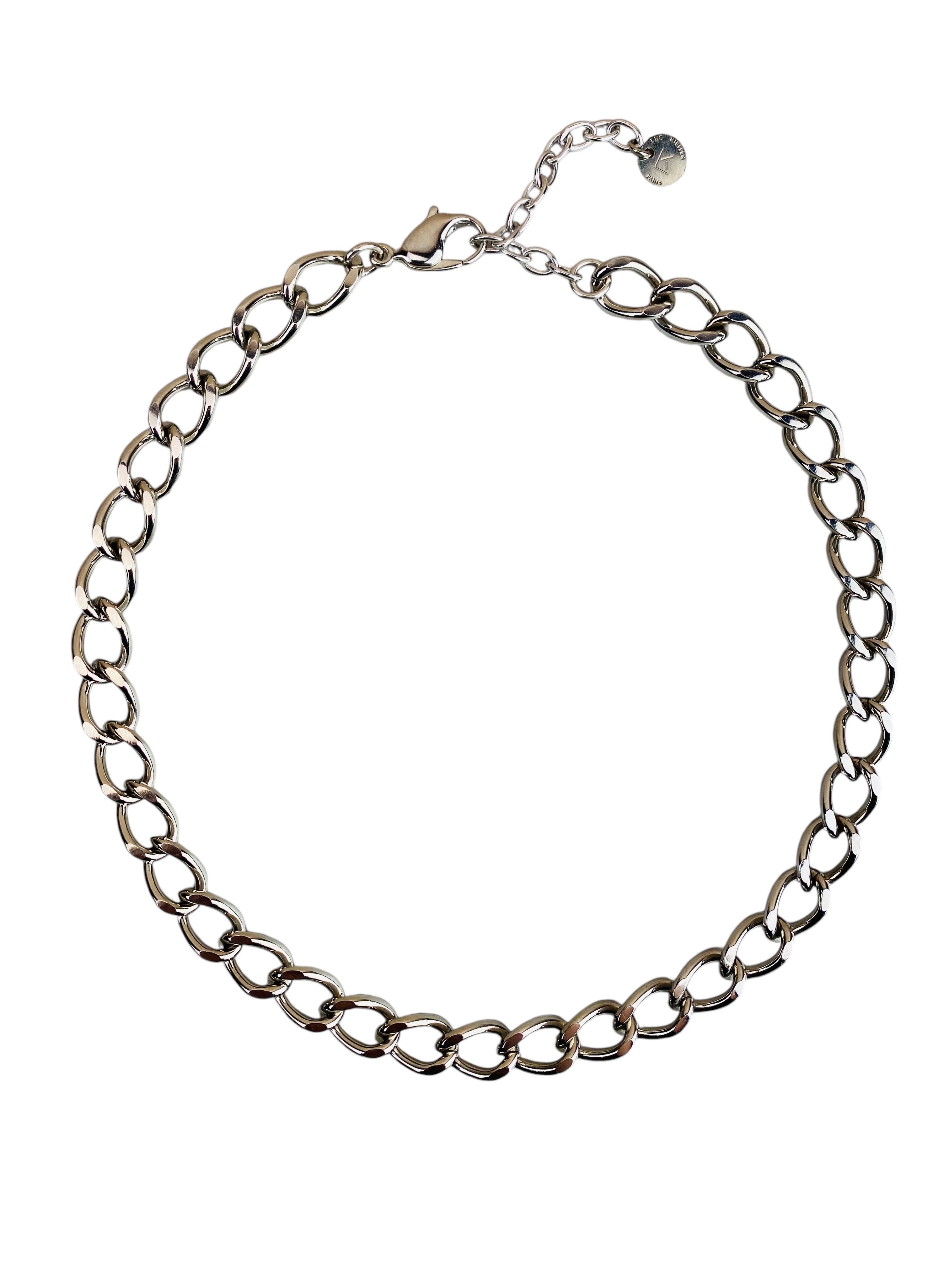 Collier argent palladié collection "Chaînes"