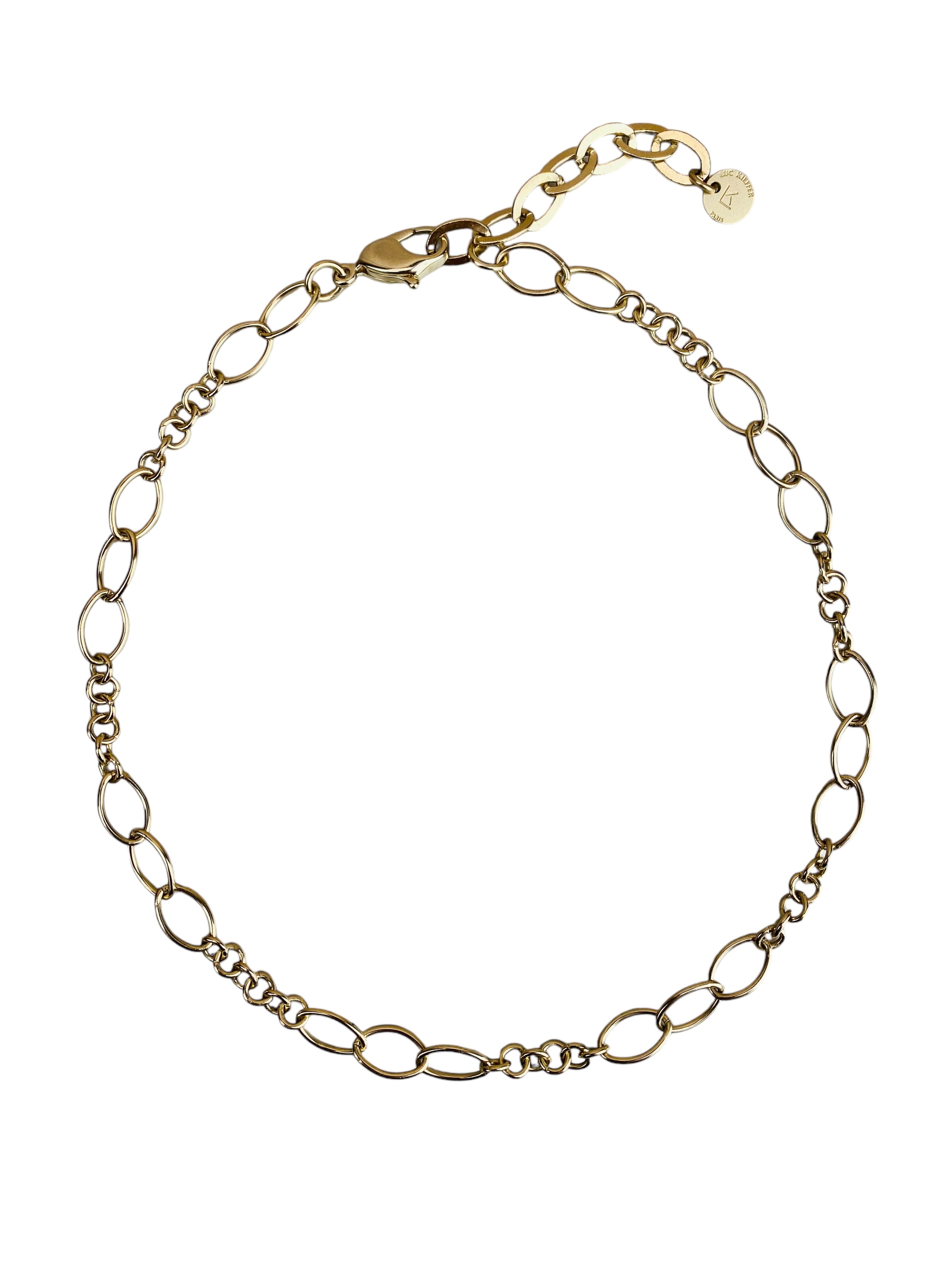 Collier doré collection "Chaînes"